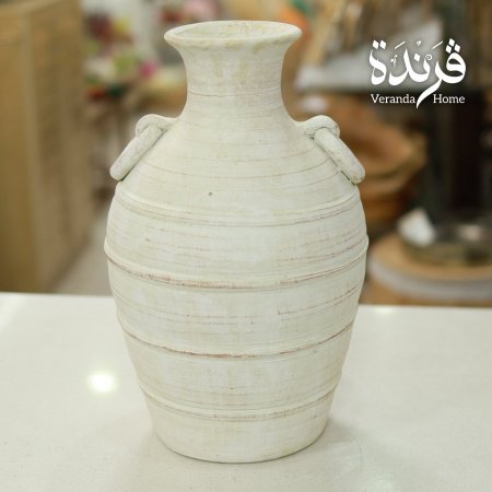 مزهرية بورسلان جرة حجر - وسط